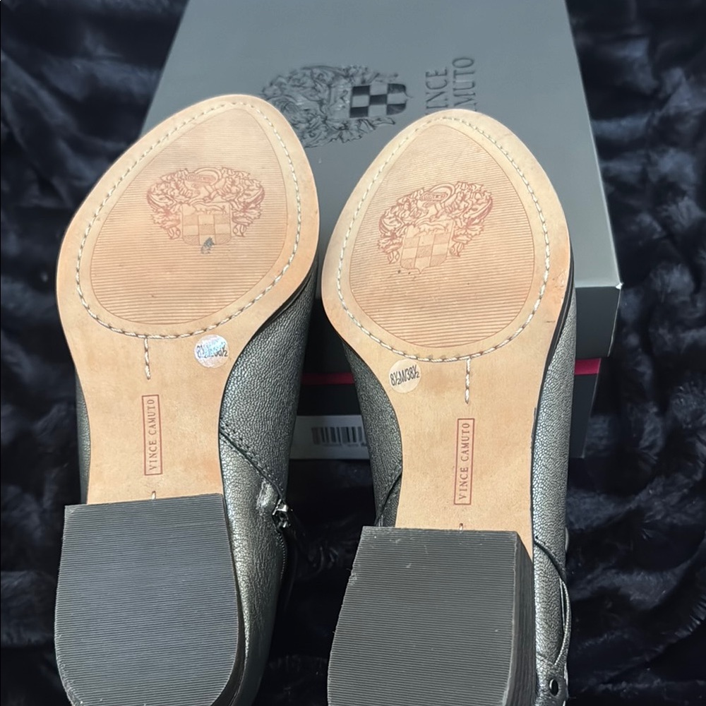 Vince Camuto Pewter Rock Ankle Boots - Picture 3 of 4
